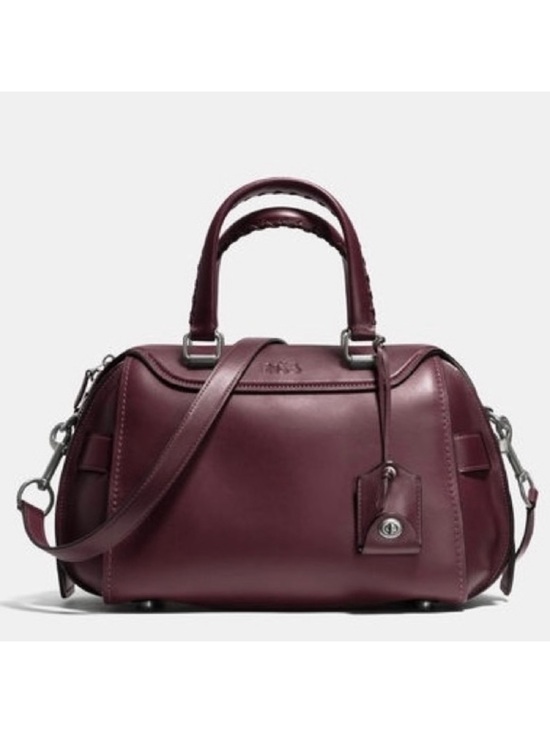 Coach Handbags - Coach Ace Glovetanned Leather Satchel Oxblood Maroon Purse Shoulder Handbag